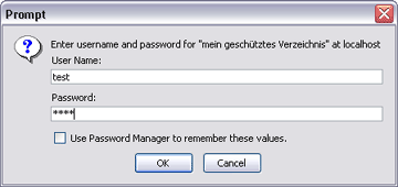Screenshot Authorisation